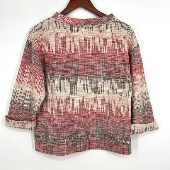 Anthropology Womens Size XS Red Sweatshirt Fall Winter Blouse Shirt Top Cozy - Picture 8 of 8